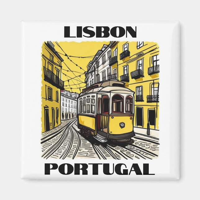 Lisbonne, Portugal - Voyage - Magnet (Devant)