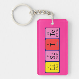 Lisette periodic table name keyring