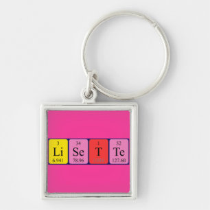 Lisette periodic table name keyring