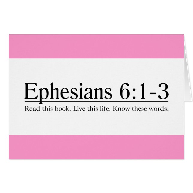 Lisez le 6:1 d'Ephesians de bible - 3 (Devant horizontal)