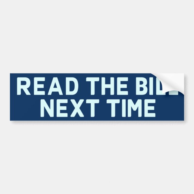 Lisez Le Sticker Bill Bumper (Devant)