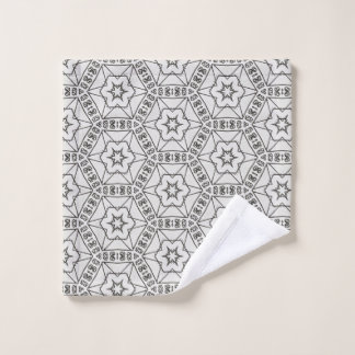 "LISI" Geometric hand drawn Shower Curtain Wash Cloth