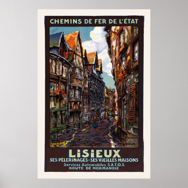 Lisieux France Vintage Poster 1930 (Front)