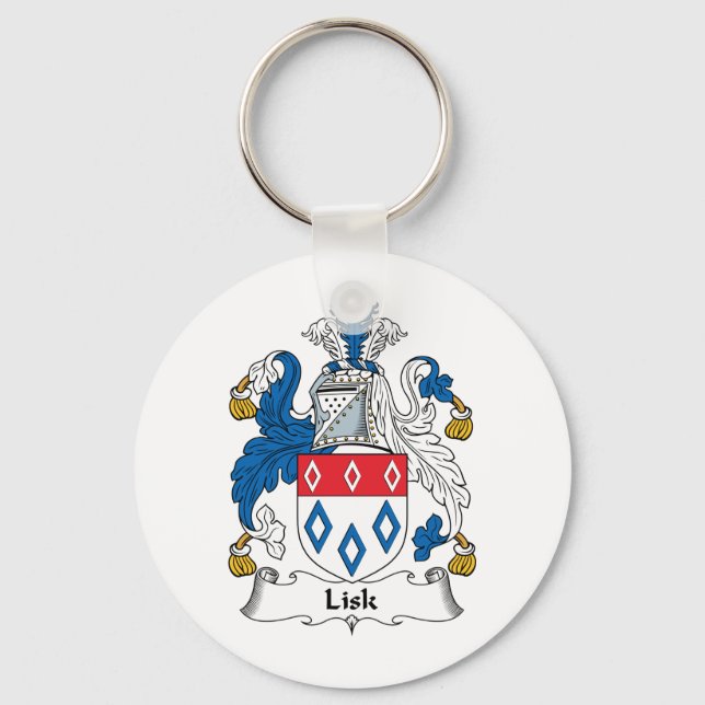 Lisk Family Crest Keychain (Front)