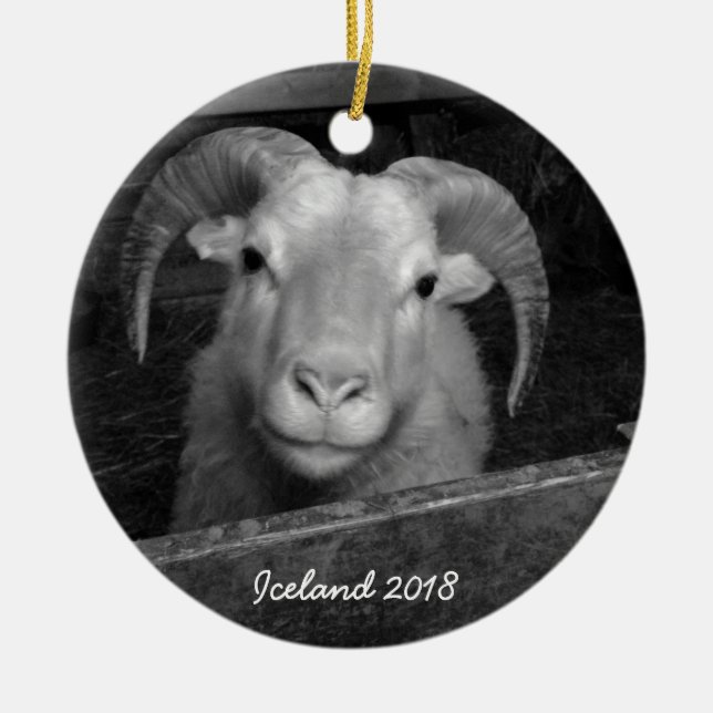 L'Islande - ornement de Noël (Devant)