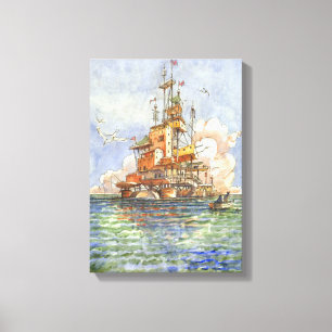 L''Isola Galleggiante Canvas Print