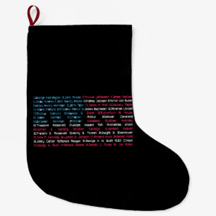 List 46 US Presidents of the United States Fun His Large Christmas Stocking