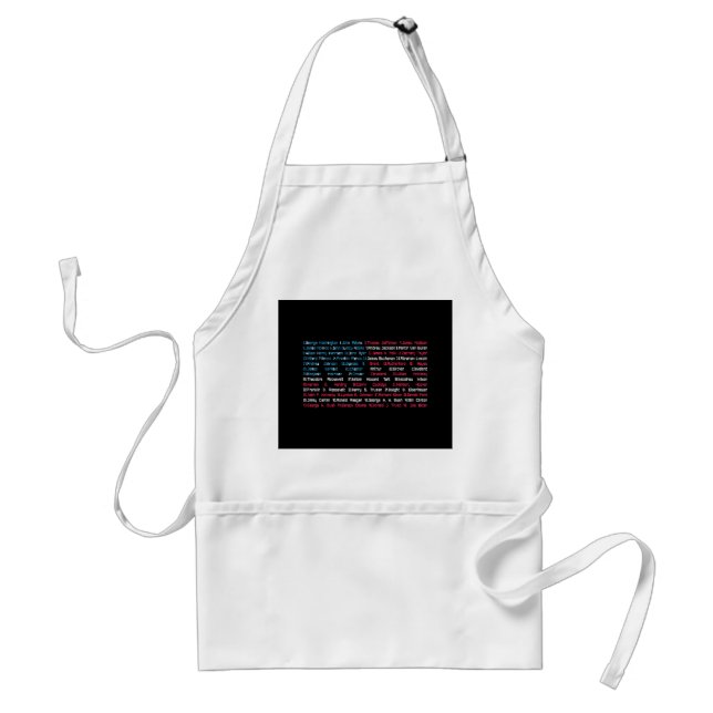 List 46 US Presidents of the United States Fun His Standard Apron (Front)