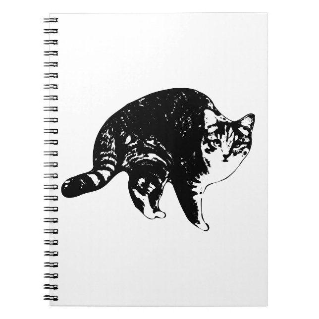 List Night Tabby Plans Notebook (Front)