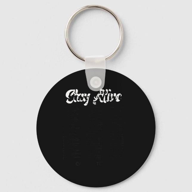 List Of 99 Reasons To Stay Alive Mental Health A  Keychain (Front)