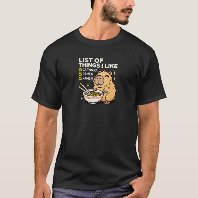 List Of Things I Like T-Shirt (Front)