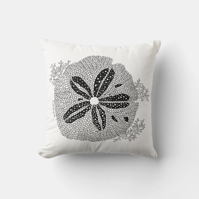 Listakora Seashell Throw Pillow - Customizable (Front)