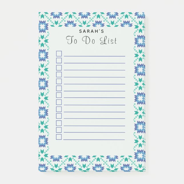 Liste d'achats de vacances d'hiver Post-It Note (Devant)