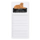 Liste d'achats Golden Retriever Bloc-notes magnéti