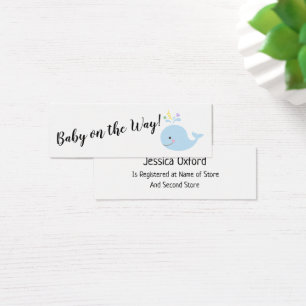 Liste de cadeaux de bébé avec des cartes d'aide de