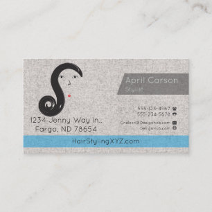 Liste de cheveux Studio carte de visite personnali