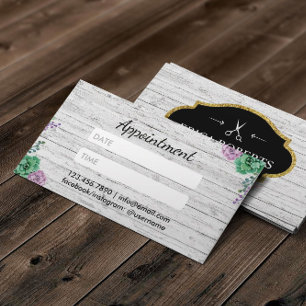 Liste de cheveux Vintage Floral Bois Rendez-vous