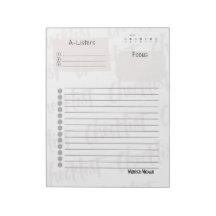 Liste de contrôle quotidienne – Bloc-notes déchira
