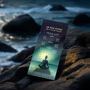 Liste de prix de la pose de méditation de yoga sur