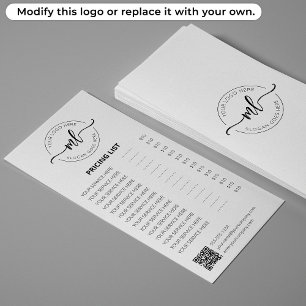 Liste de prix de logo d'entreprise de monogramme m