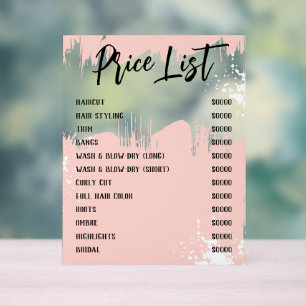 Liste de prix du salon chic de peinture blanche