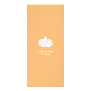 Liste de prix simple fleur de lotus orange et viol