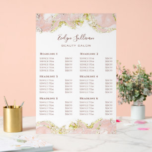 Liste des prix de conception de marbre rose