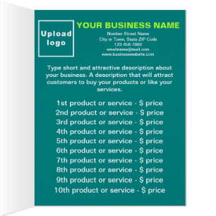 Liste des services de produits d'affaires Carte pl