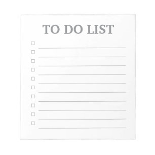 Liste des tâches - Bloc-notes de 40 pages