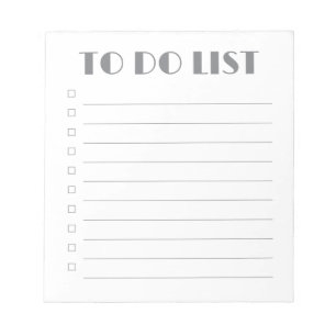 Liste des tâches - Bloc-notes de 40 pages