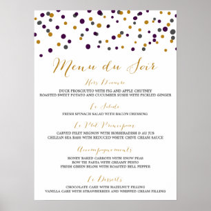 Liste personnalisée - Affiche de menu