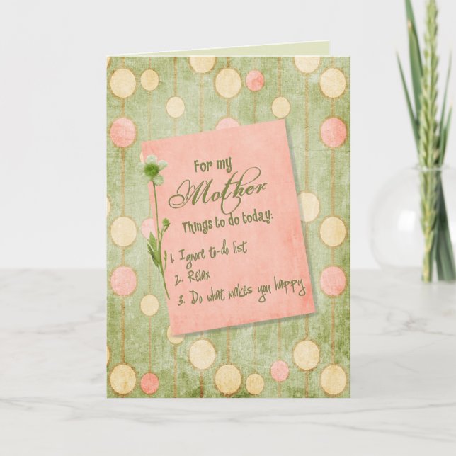 Liste pour la carte d'anniversaire maman (Devant)