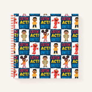 Listen! Act! Unite! Pattern Notebook