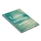 Listen for Your Angel Quote Notebook (Right Side)
