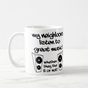 Listen To Loud Music Funny Mug or Travel Mug