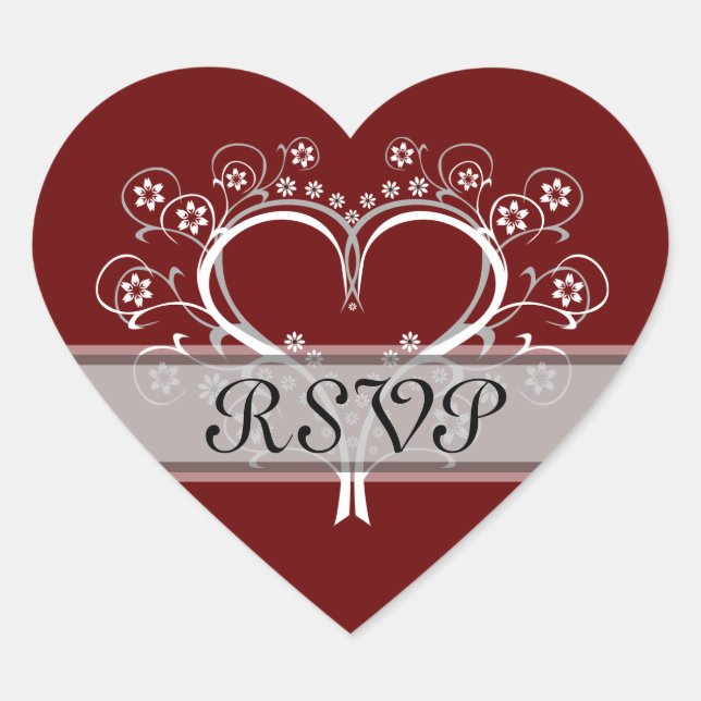 Listen To My Heart Wedding Stickers (Front)