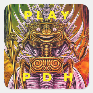 LISTEN TO THE DRONE SQUARE STICKER