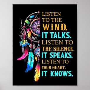 Listen To The Wind It Talks Listen To The Silence  Poster