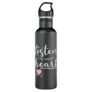 Listen to your heart stethoscope 710 ml water bottle