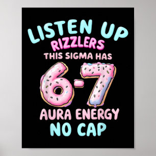 Listen Up Rizzlers This Sigma Has 67 Aura Energy _ Poster