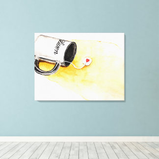 Listen with Love Canvas Print