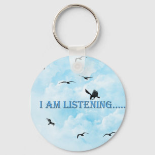 listening keychain