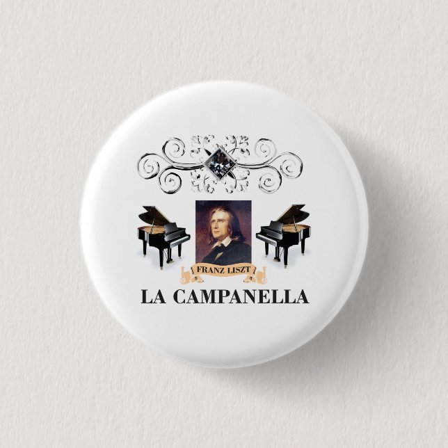 liszt piano haven 1 inch round button (Front)