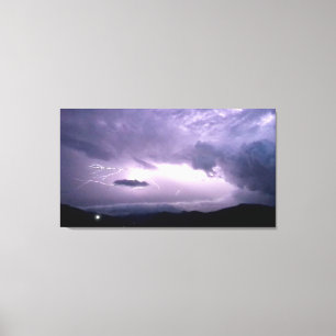 Lit by Lightning Canvas Print