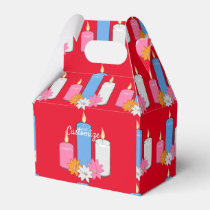 Lit Candle Flowers  Thunder_Cove  Favor Box