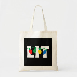 Lit Christmas Tote Bag