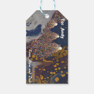 Lit Christmas Tree Gift Tags