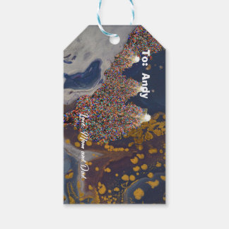 Lit Christmas Tree Gift Tags