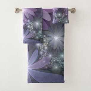 Lit de fleurs Art Fractal Abstrait tendance brilla