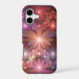 Lit De Fleurs Coloré Brillant Art Fractal Abstrait